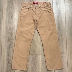 Lucky Brand Men's Corduroy 361 Vintage Straight Pants in Tan/Khaki 32"Wx30"L